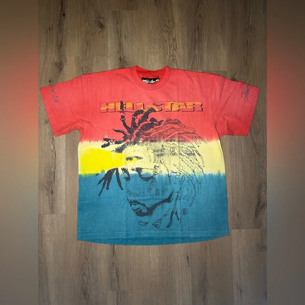 Hellstar Rasta ‘Multi’ T-Shirt - Picture 1 of 9